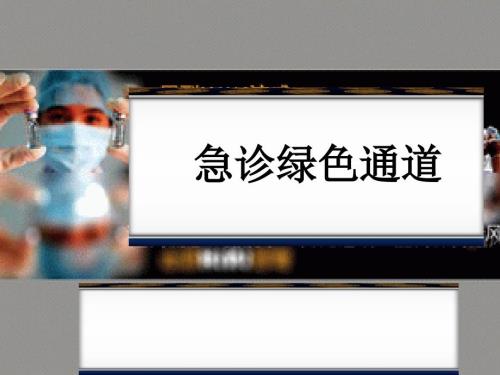 急诊绿色通道PPT课件.ppt