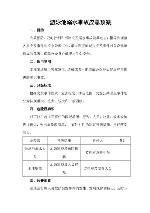 游泳池溺水事故应急预案.doc
