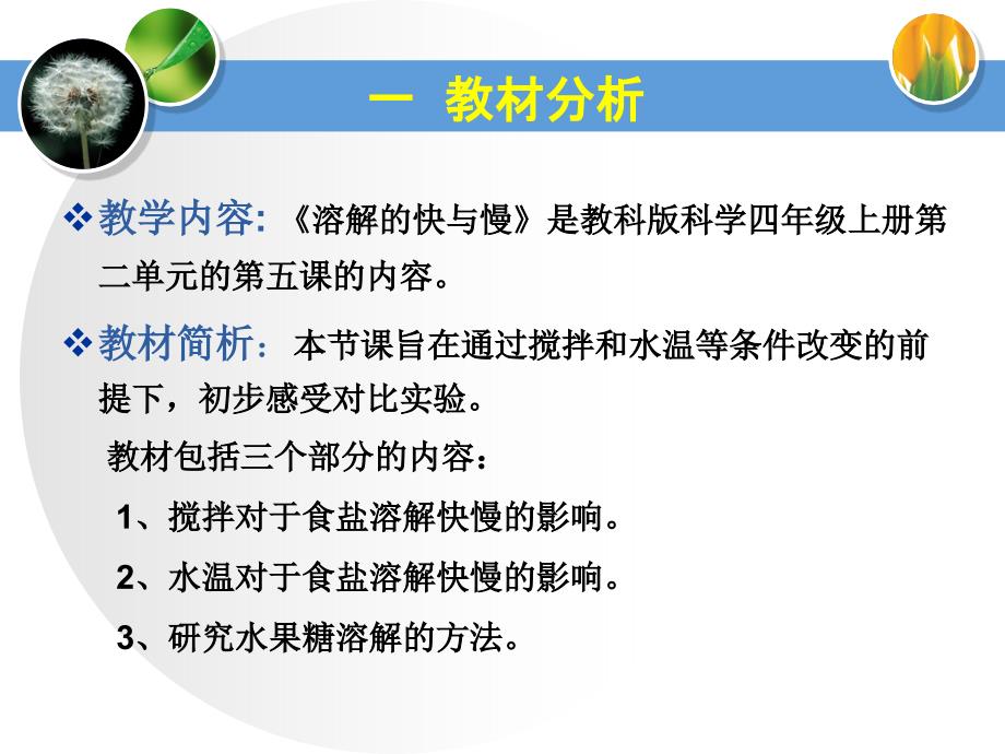 教科版科学四上溶解的快与慢说课课件.ppt_第3页
