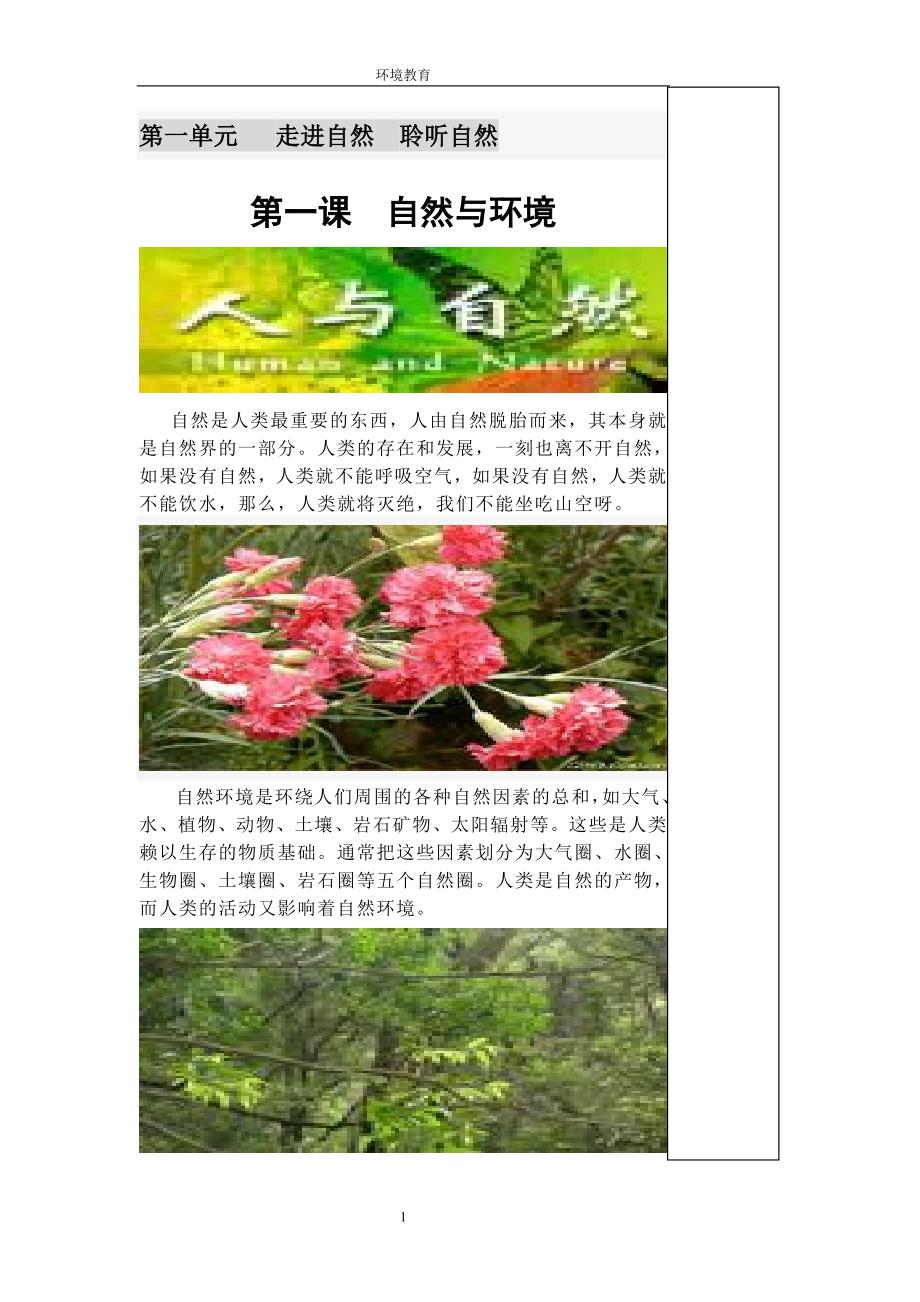 小学校本课程环境教育精品推荐.doc_第1页