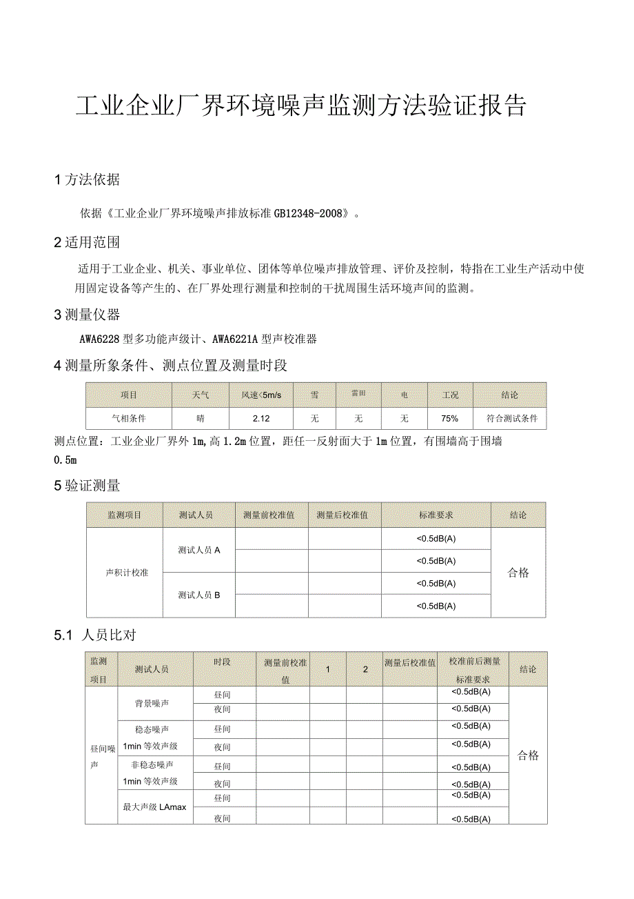 工业企业厂界环境噪声监测方法验证报告.docx_第2页
