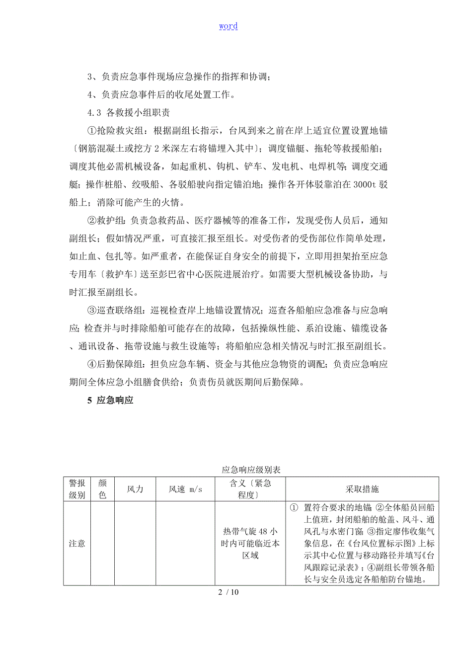 海上工程船舶防台防突风专项应急预案.doc_第3页