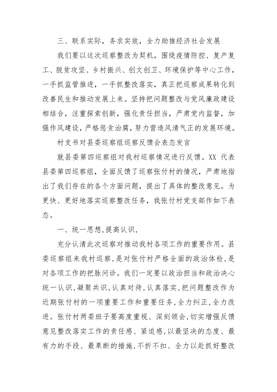 村支书对县委巡察组巡察反馈会表态发言巡察反馈村支书表态发言.docx_第3页
