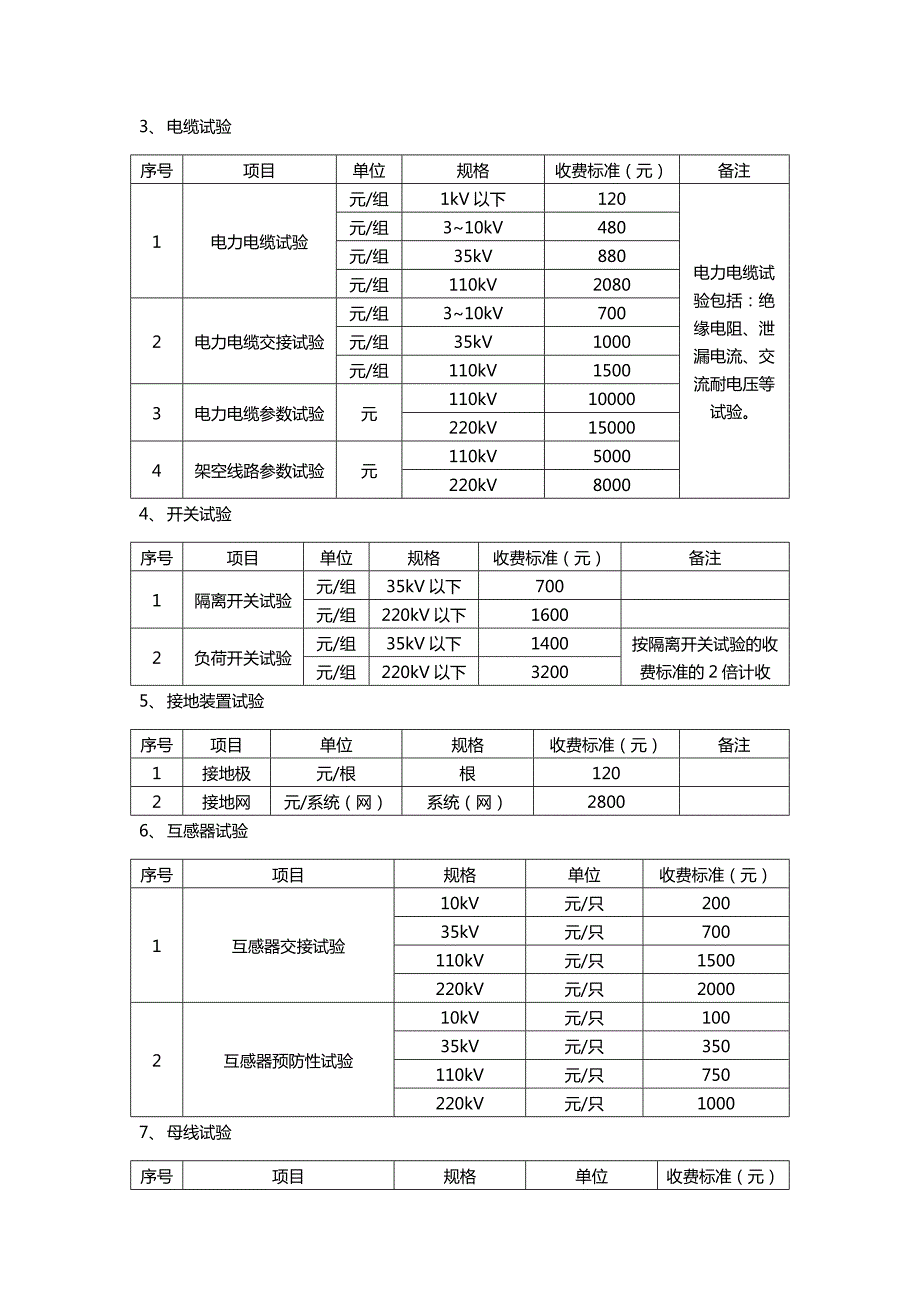 电力服务收费项目及标准.docx_第3页