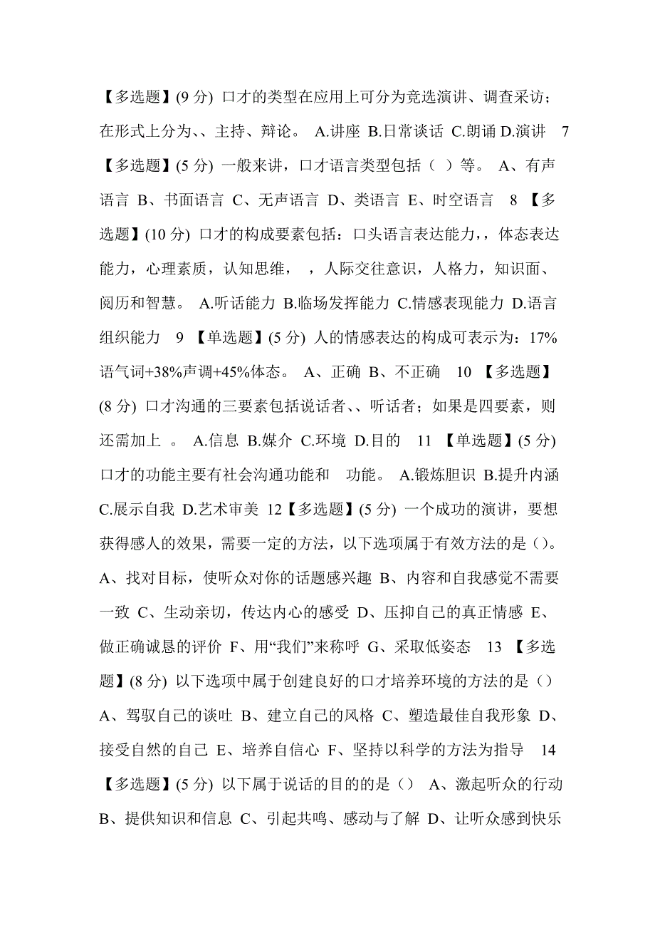 演讲与口才智慧树答案.doc_第2页