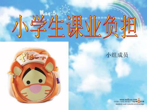 小学生课业负担PPT课件.ppt