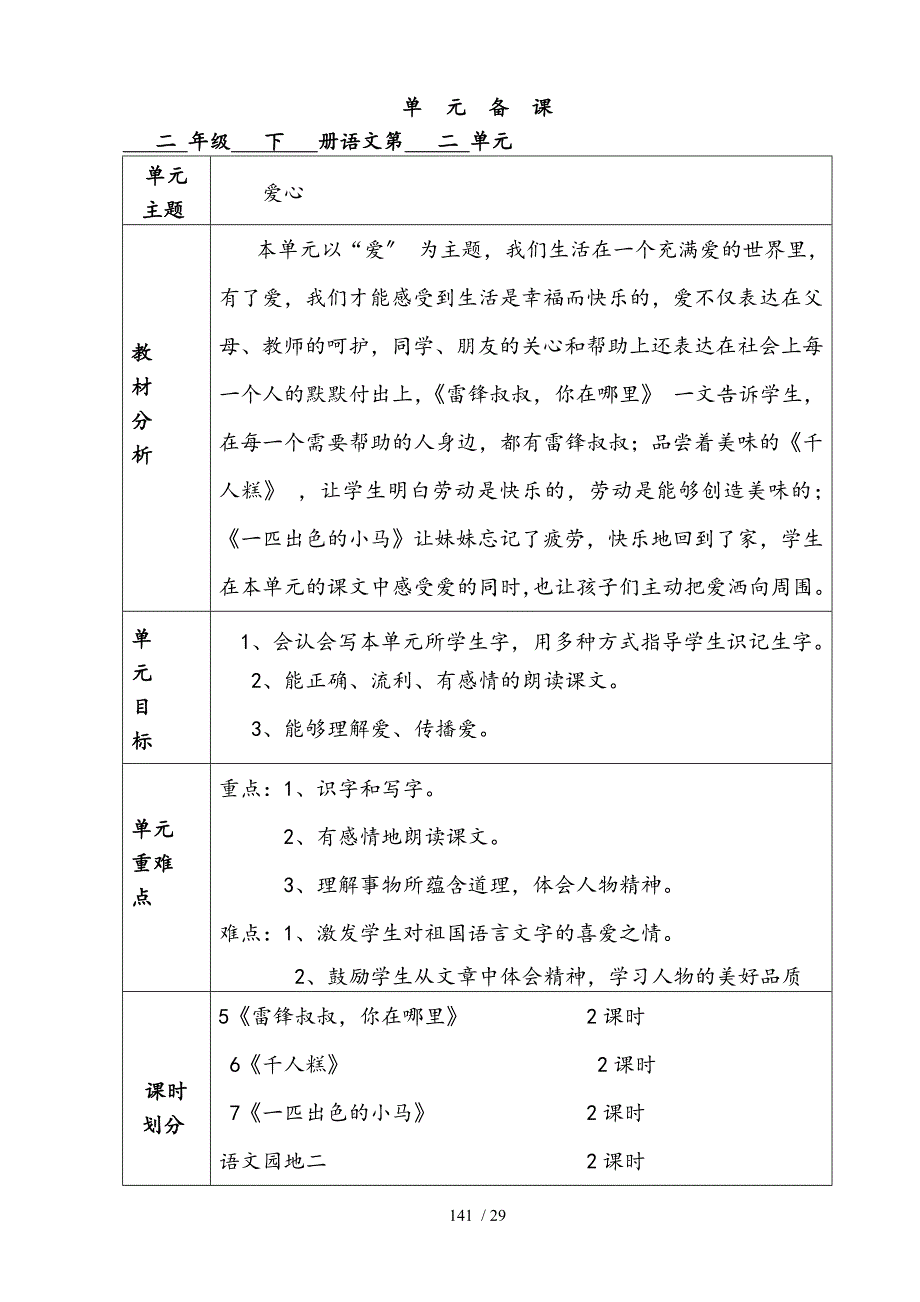 新人教二年级语文下册第二单元集体备课部编版.doc_第1页