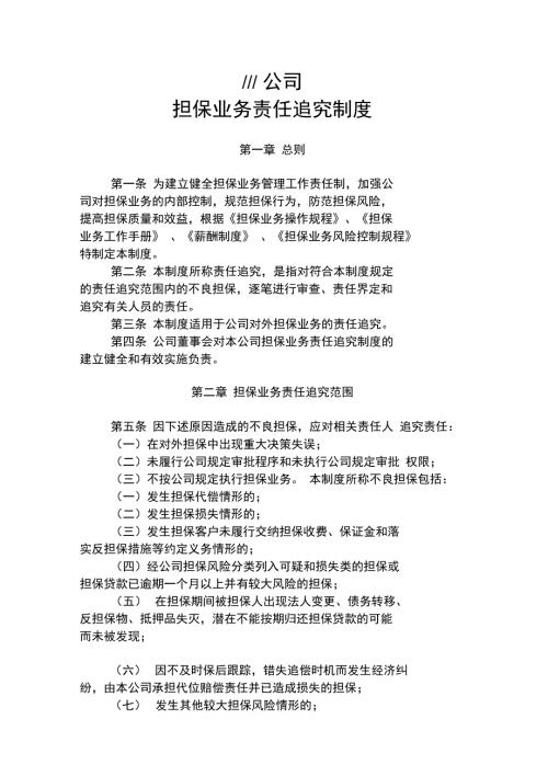 担保公司担保业务责任追究制度.doc