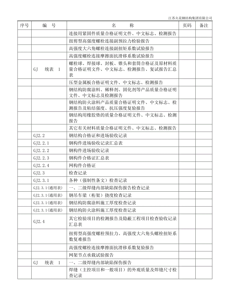 江苏建筑工程施工质量验收资料gj钢结构工程部分填写范例.doc_第3页