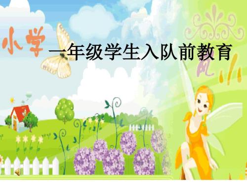 小学一年级入队前教育PPT课件.ppt
