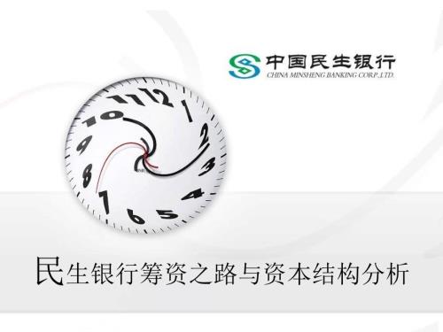 民生银行资本结构分析.ppt