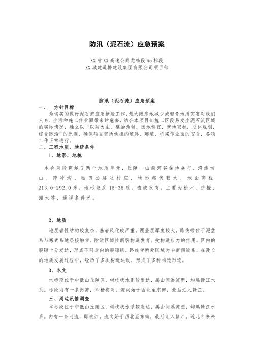 泥石流应急预案.doc