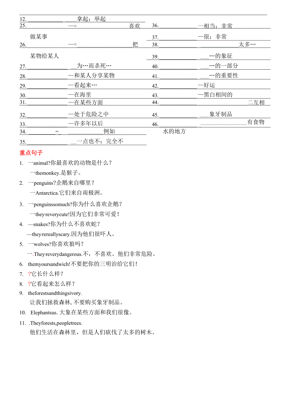 2025人教版新七下重点单词、短语和固定搭配、句子默写专项练习.docx_第2页