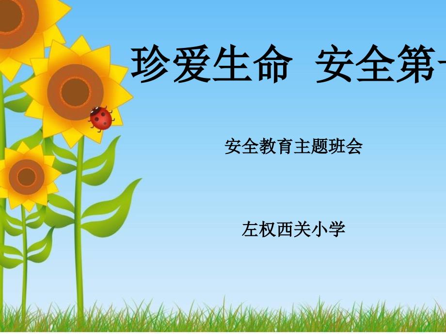 珍爱生命安全第一小学校园安全教育课件1.ppt_第1页