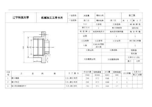 法兰盘工序卡全套.doc