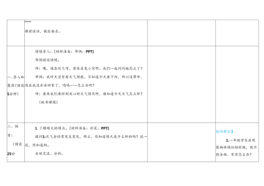 2024版新教材2025湖南湘科版科学一年级下册全册教案教学设计.docx_第2页