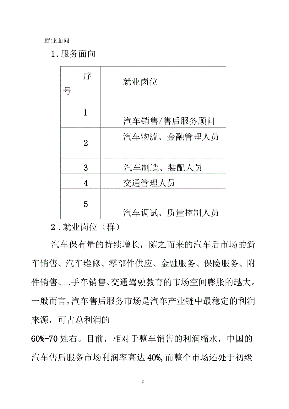 汽车技术服务与营销专业教学标准.docx_第2页