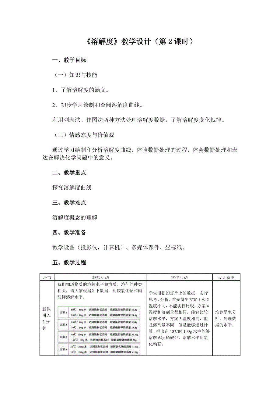溶解度教学设计第2课时.doc_第1页