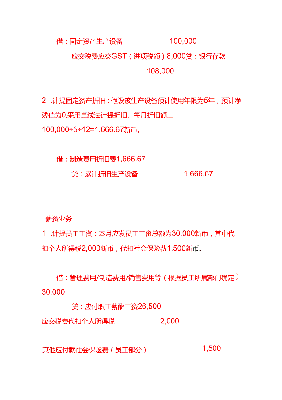 做账实操新加坡公司全盘会计账务处理分录实例.docx_第3页