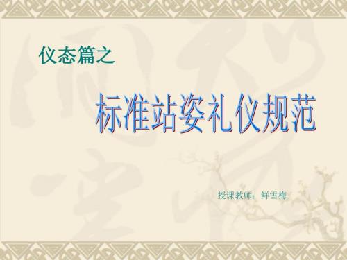 标准站姿.ppt