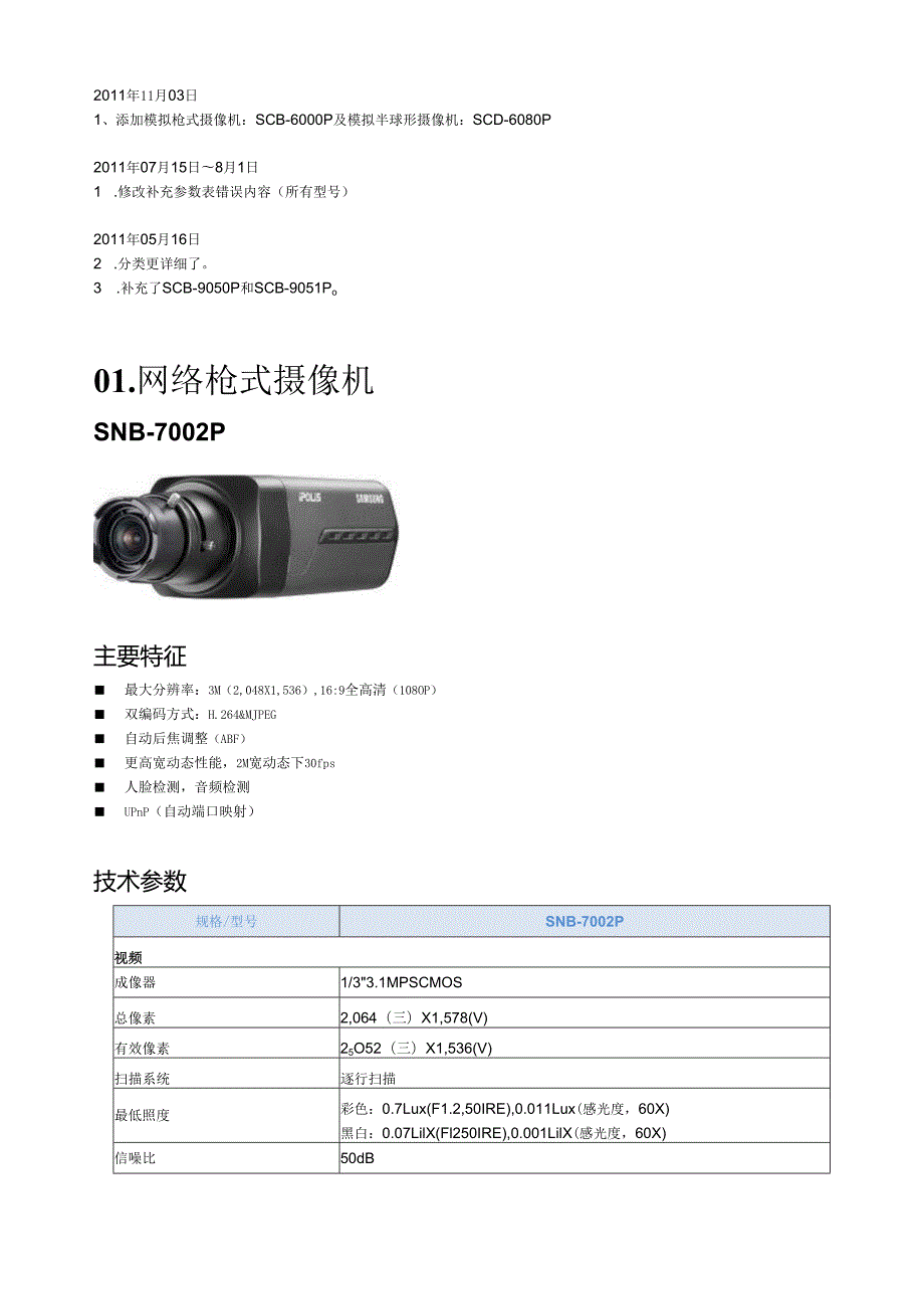 网络前端三星安防全新系列产品参数图文版.docx_第3页