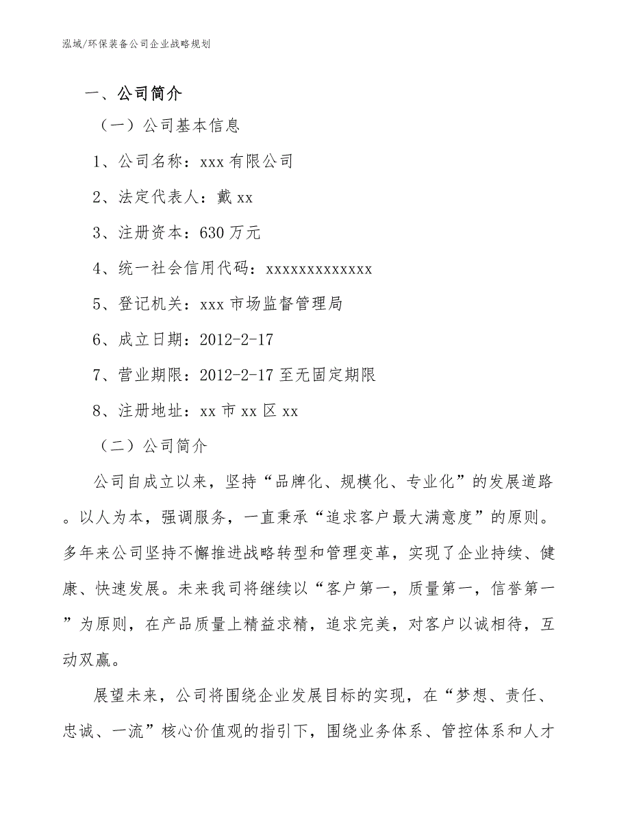 环保装备公司企业战略规划参考.docx_第2页