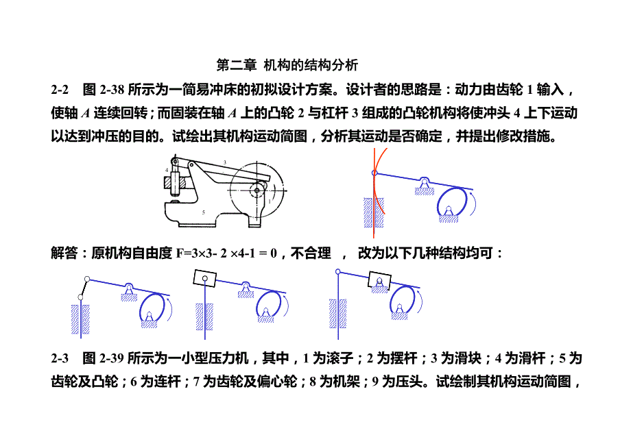 武汉科技大学机械原理习题参考答案.doc_第2页