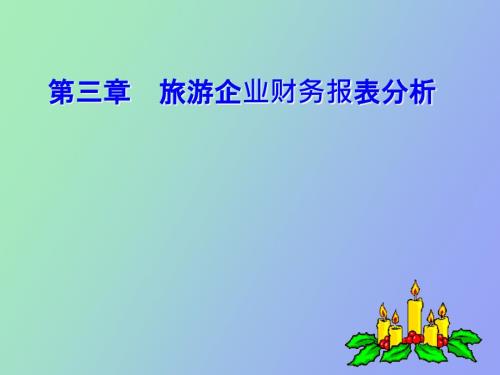 旅游企业财务报表分析.ppt