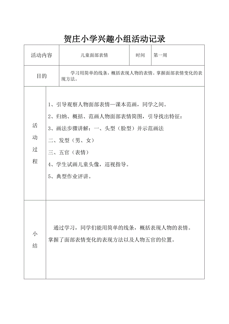 小学美术兴趣小组活动记录.doc_第2页