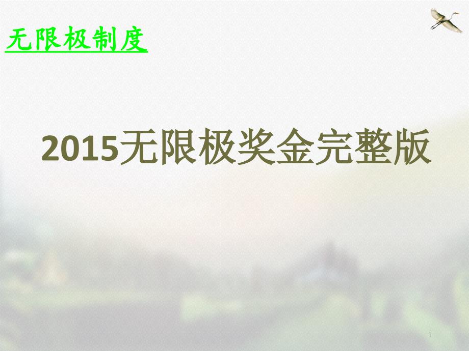 无限极奖金制度完整版PPT参考课件.ppt_第1页