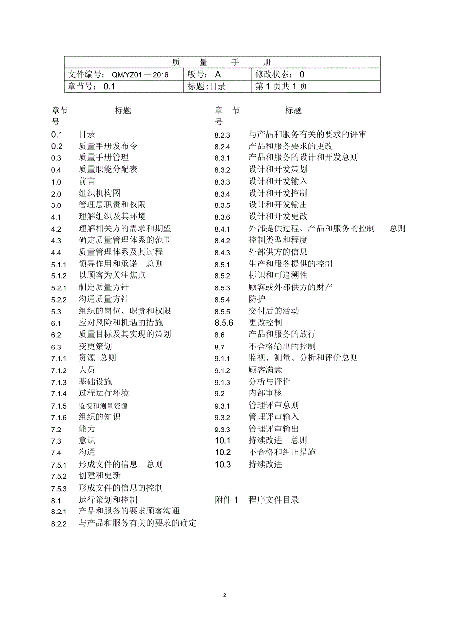 新版质量手册ISO9001.docx_第2页