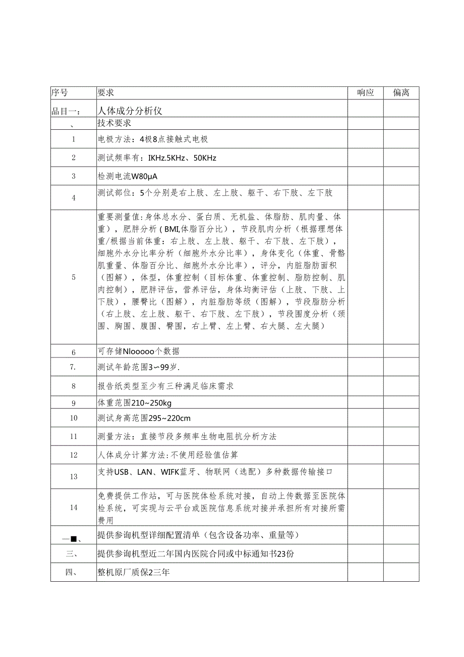 XX中医药大学临床医学院人体成分分析仪采购询价公告（2025年）.docx_第3页