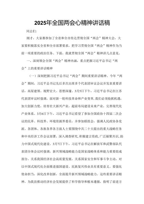 党员2025年两会发言稿.docx
