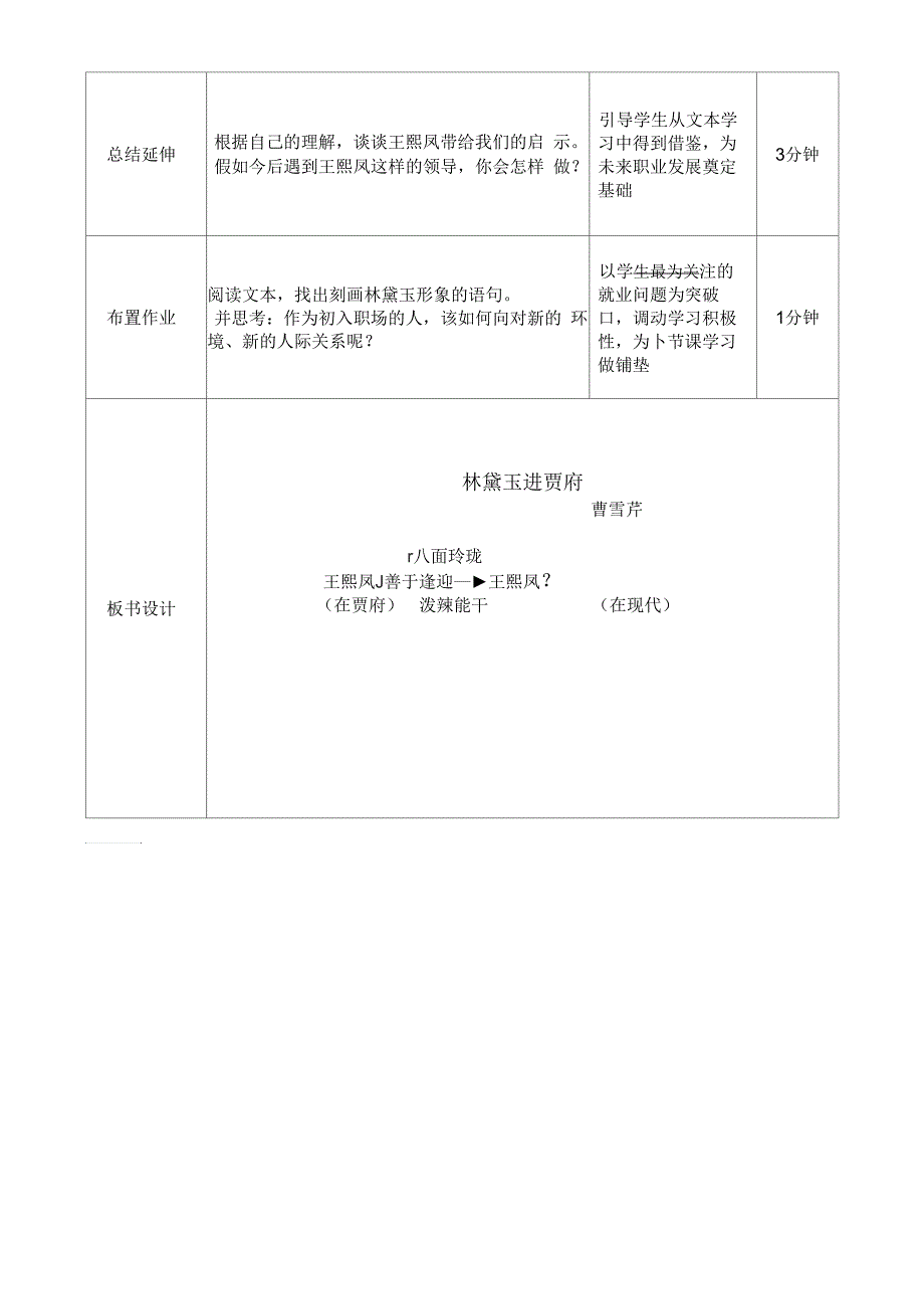 林黛玉进贾府王熙凤人物分析教案一.docx_第3页
