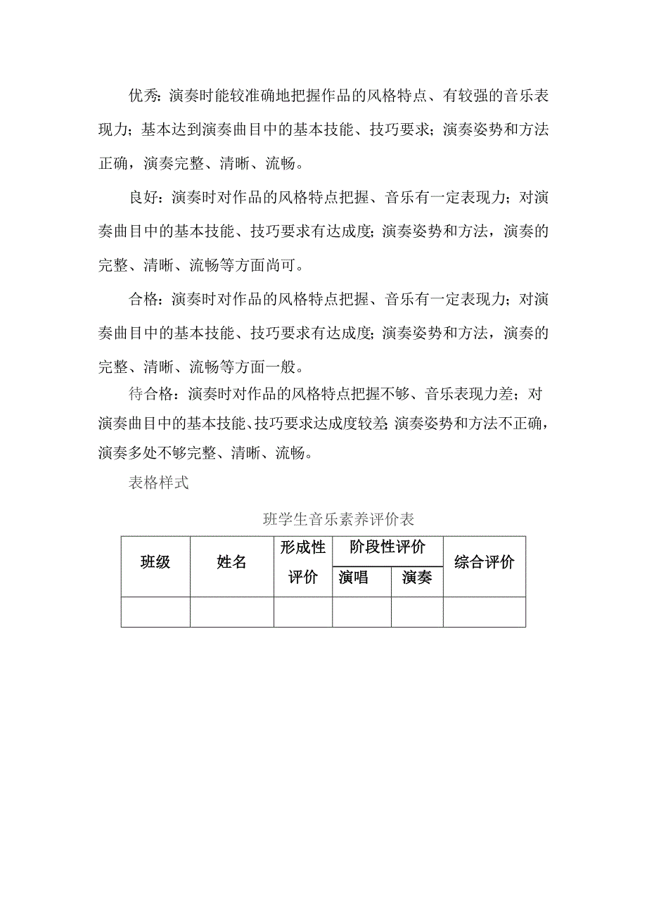 小学学生各学科综合素质评价方案.doc_第3页