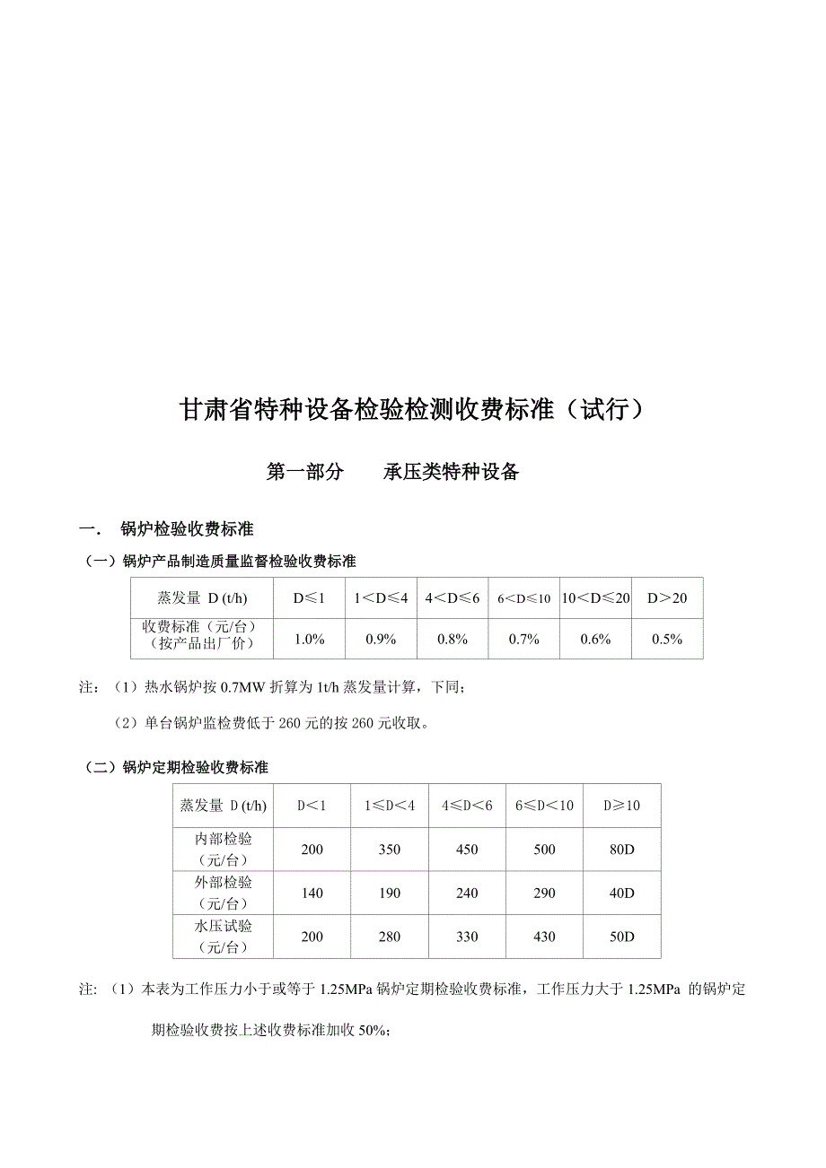 甘肃省物价局甘价费30特种设备检验检测收费标准.doc_第2页