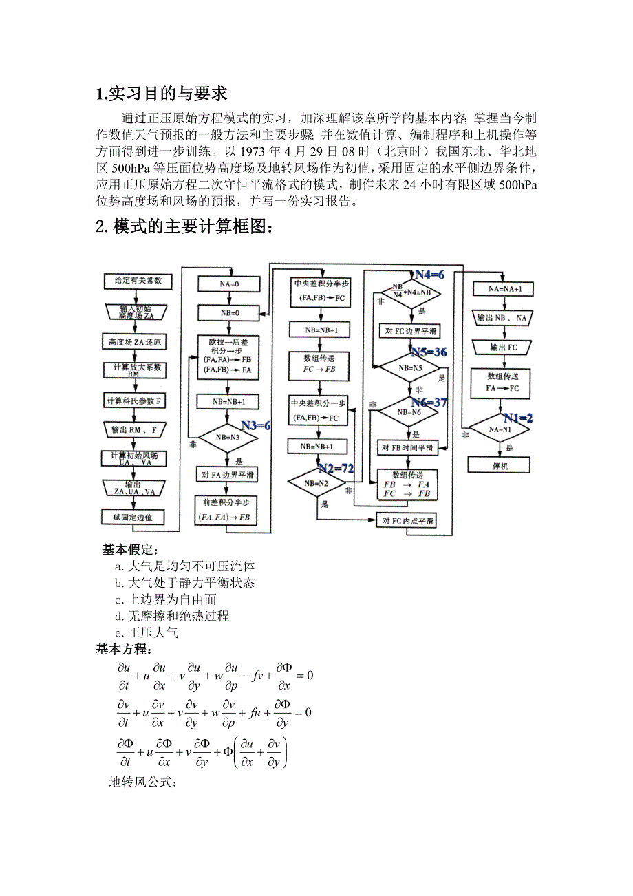 数值天气预报实习报告.doc_第2页