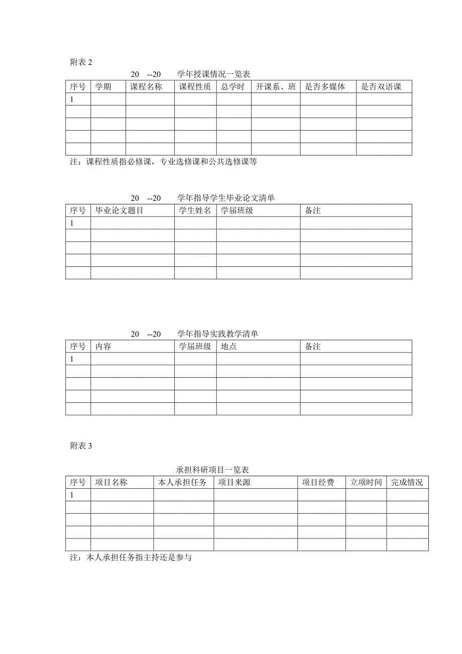教师个人档案教材教改表格模板MicrosoftWord972003Document.doc_第3页