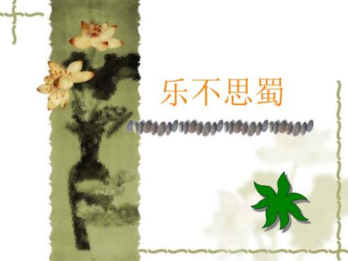 成语乐不思蜀PPT课件.ppt