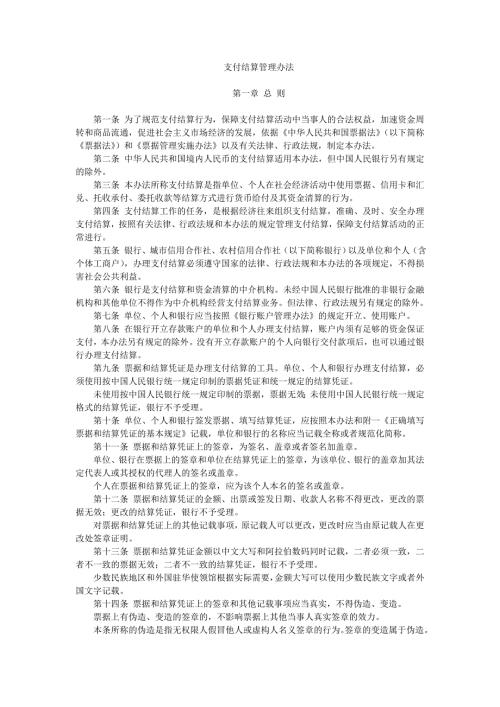 支付结算管理办法.doc