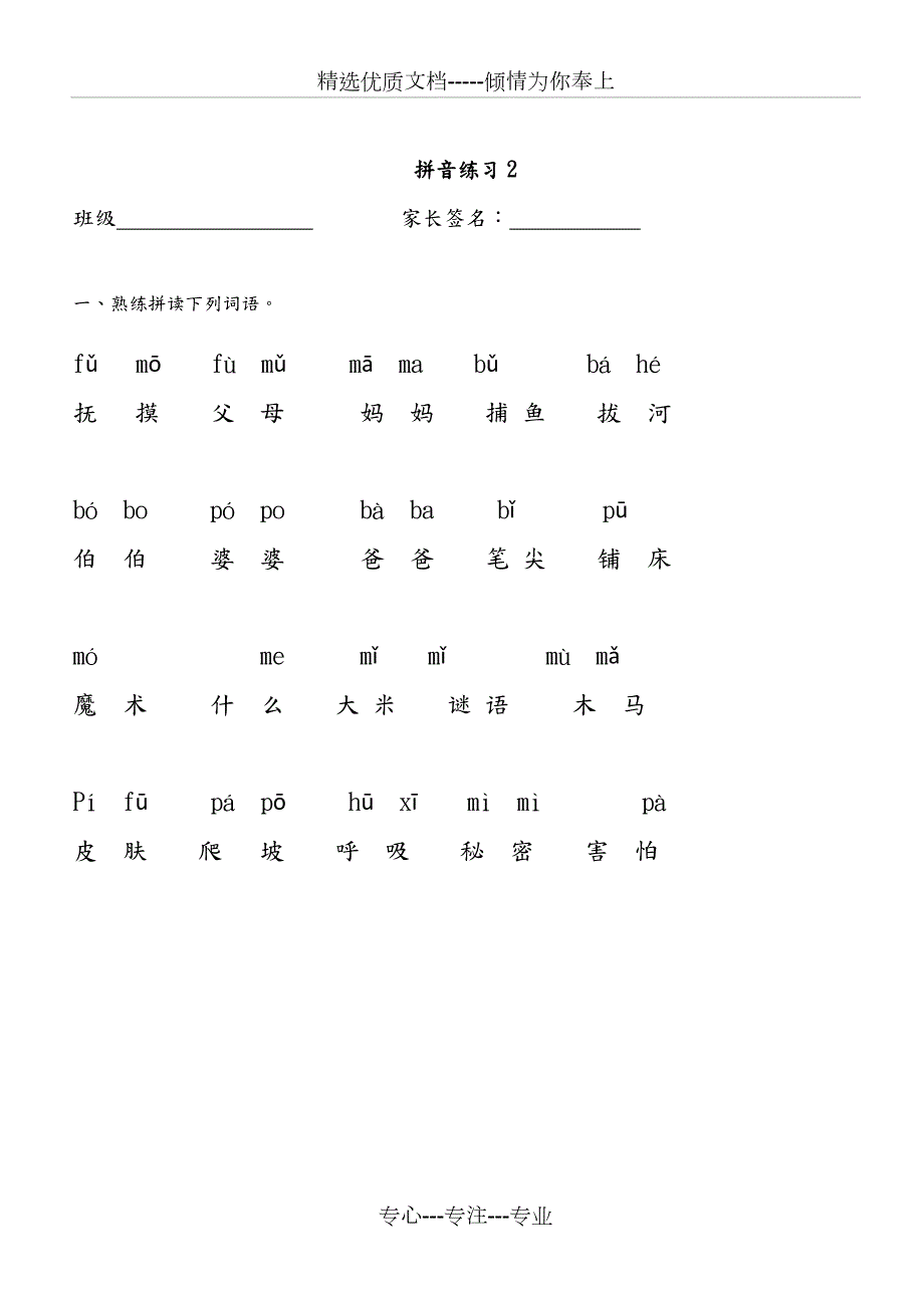拼音练习一年级拼音.doc_第2页