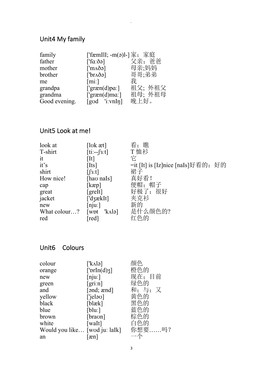 江苏译林版小英语单词汇总格式规范带音标.docx_第3页
