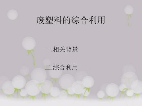 废塑料的综合利用.ppt