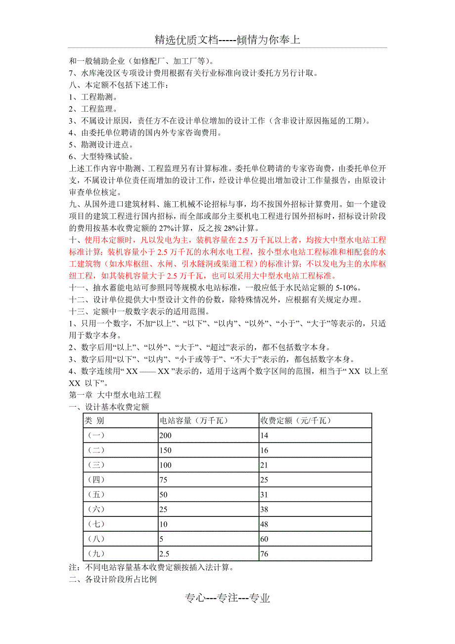 水利水电工程设计收费标准说明.doc_第2页