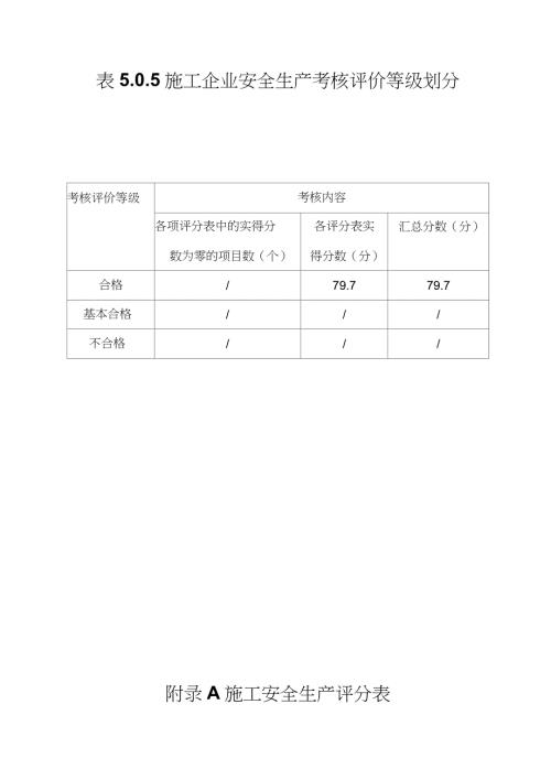 施工企业安全生产评价标准完整版.doc