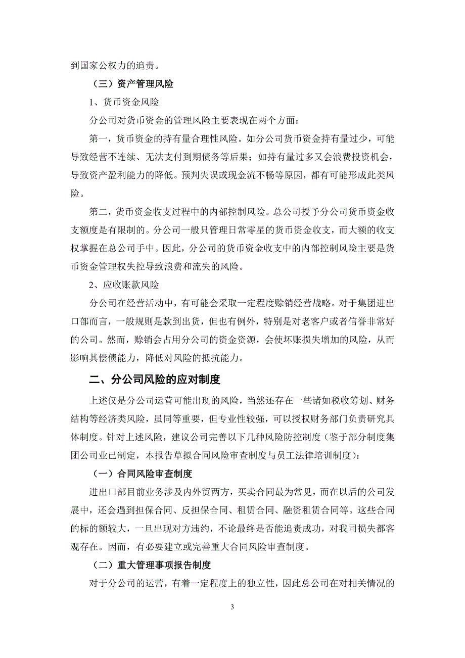 成立分公司的风险分析.doc_第3页