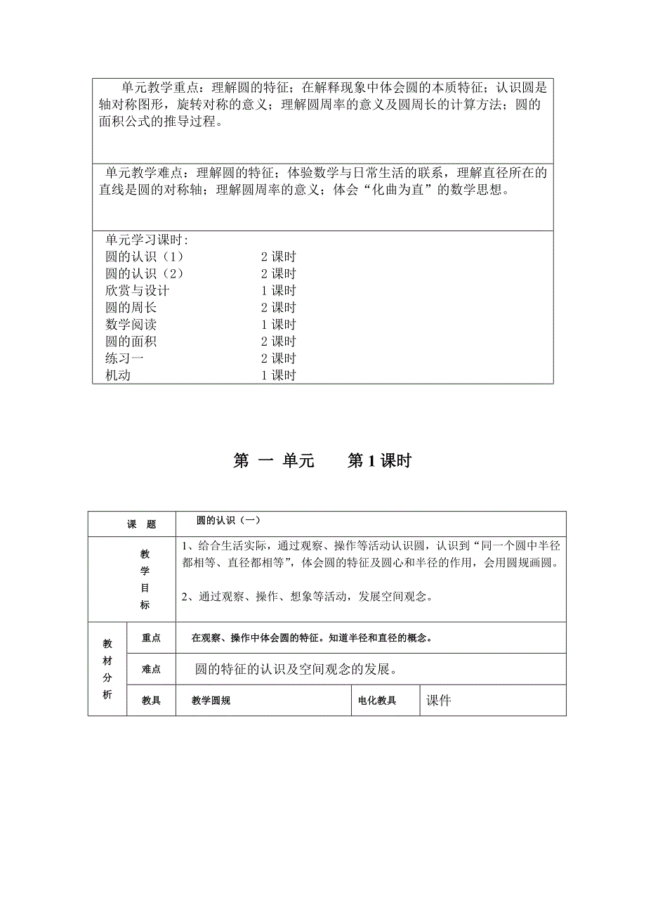 最新季最新北师大版小学六年级上册数学教案全册.doc_第3页