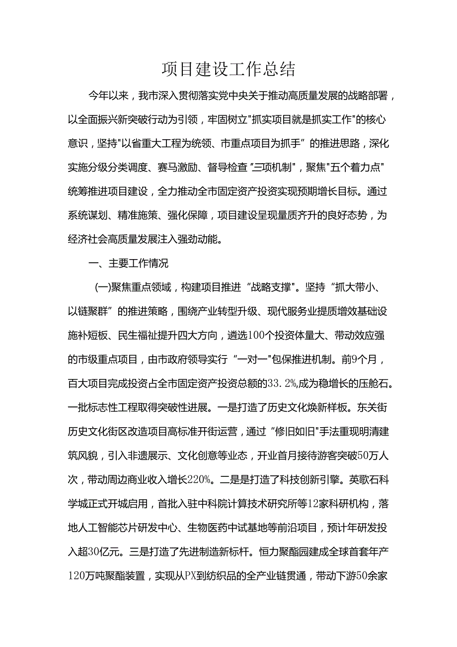 项目建设工作总结.docx_第1页