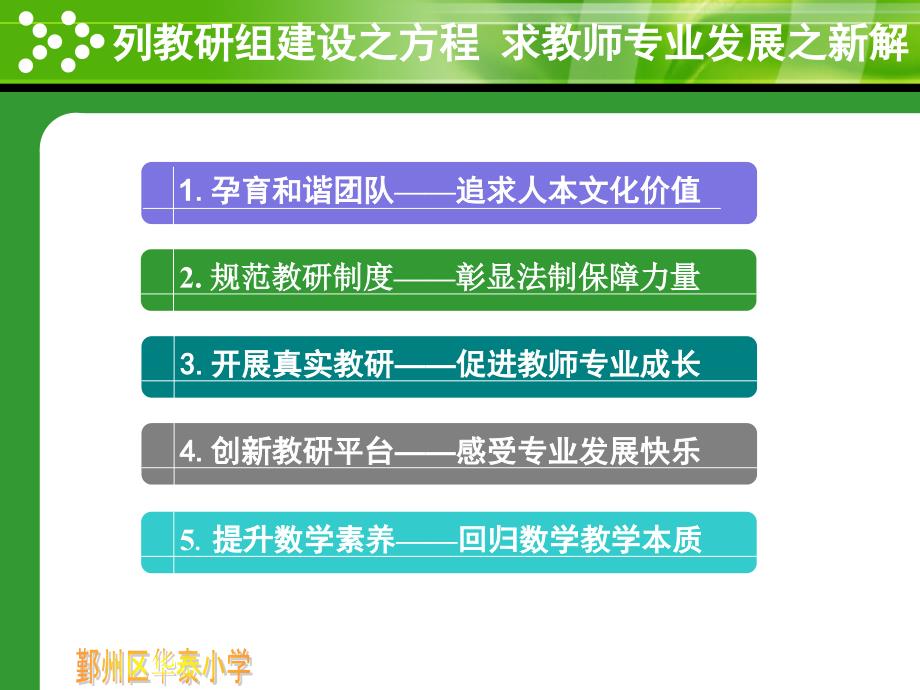 小学数学教研组建设经验交流.ppt_第2页