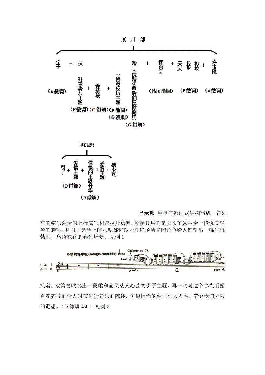 浅析小提琴协奏曲梁祝的曲式结构与美学意义.doc_第2页